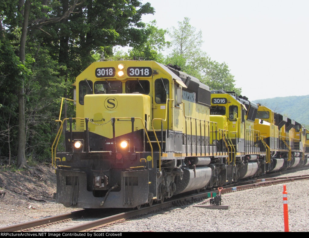 Easing out of the siding